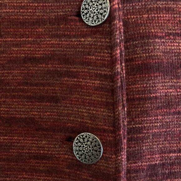 Kuhl Isla Long Hoody Jacket Red Burnt Sierra Wool Blend Fleece, Size XL - Picture 7 of 10